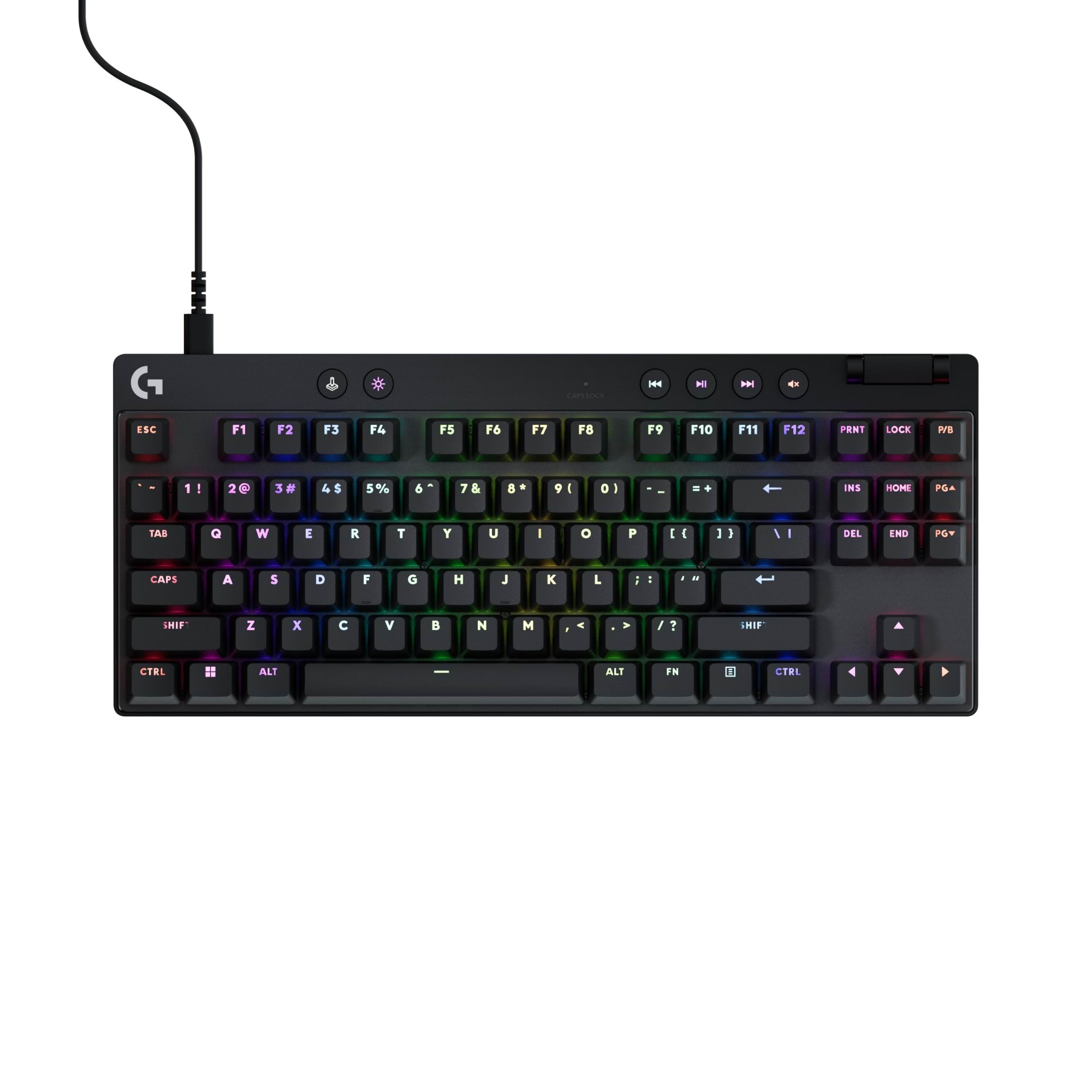Logitech G PRO X TKL - Logitech Magnetic Analog - Linear - Gaming Tastatur - Uden Numpad - Nordisk - Sort