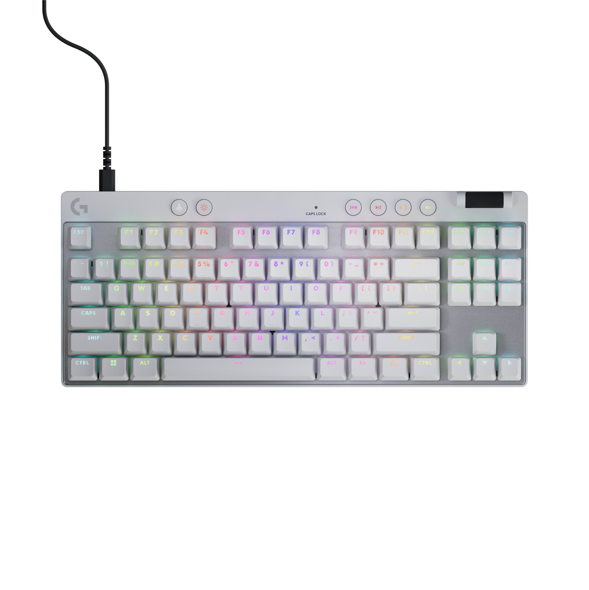 Logitech G PRO X TKL - Logitech Magnetic Analog - Linear - Gaming Tastatur - Uden Numpad - Nordisk - Hvid