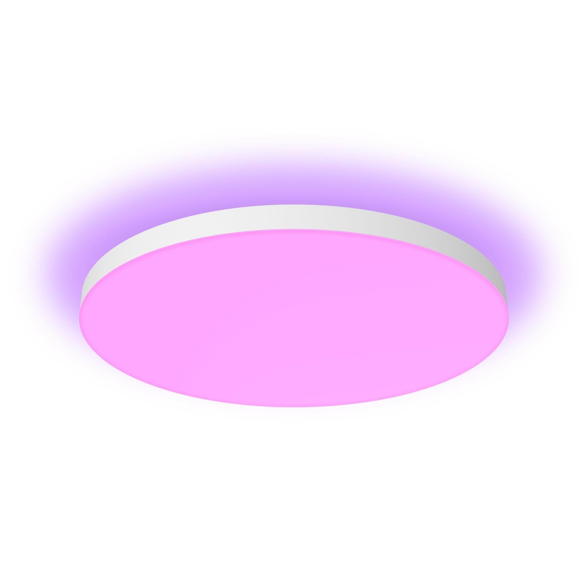 Philips Hue Datura loftspanel rundt ekstra stor (hvid) — White and color ambiance