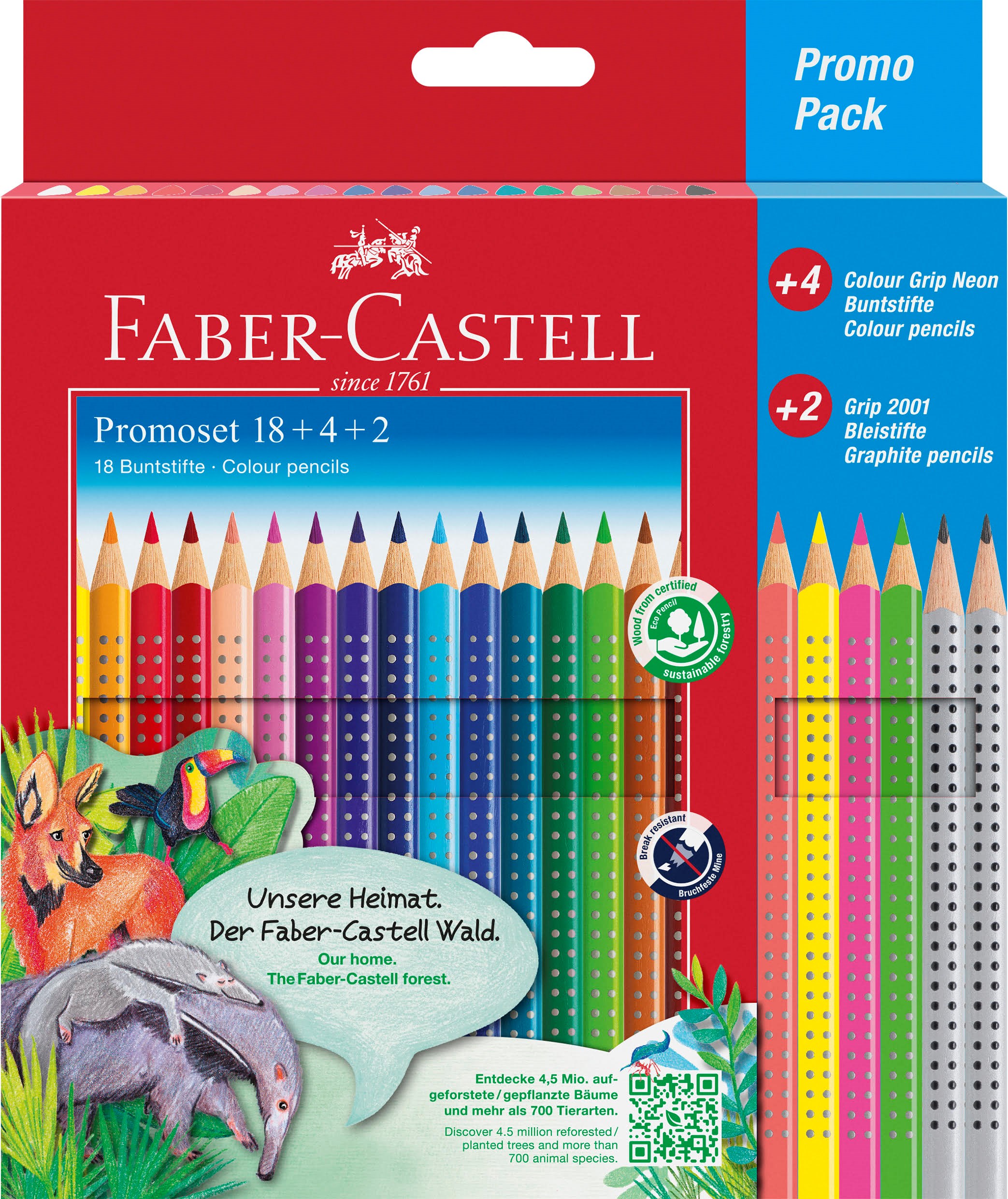 Faber-Castell Grip 2001 18+4+2 promotion Tegneværktøj Colored pencil and pencil set 201540