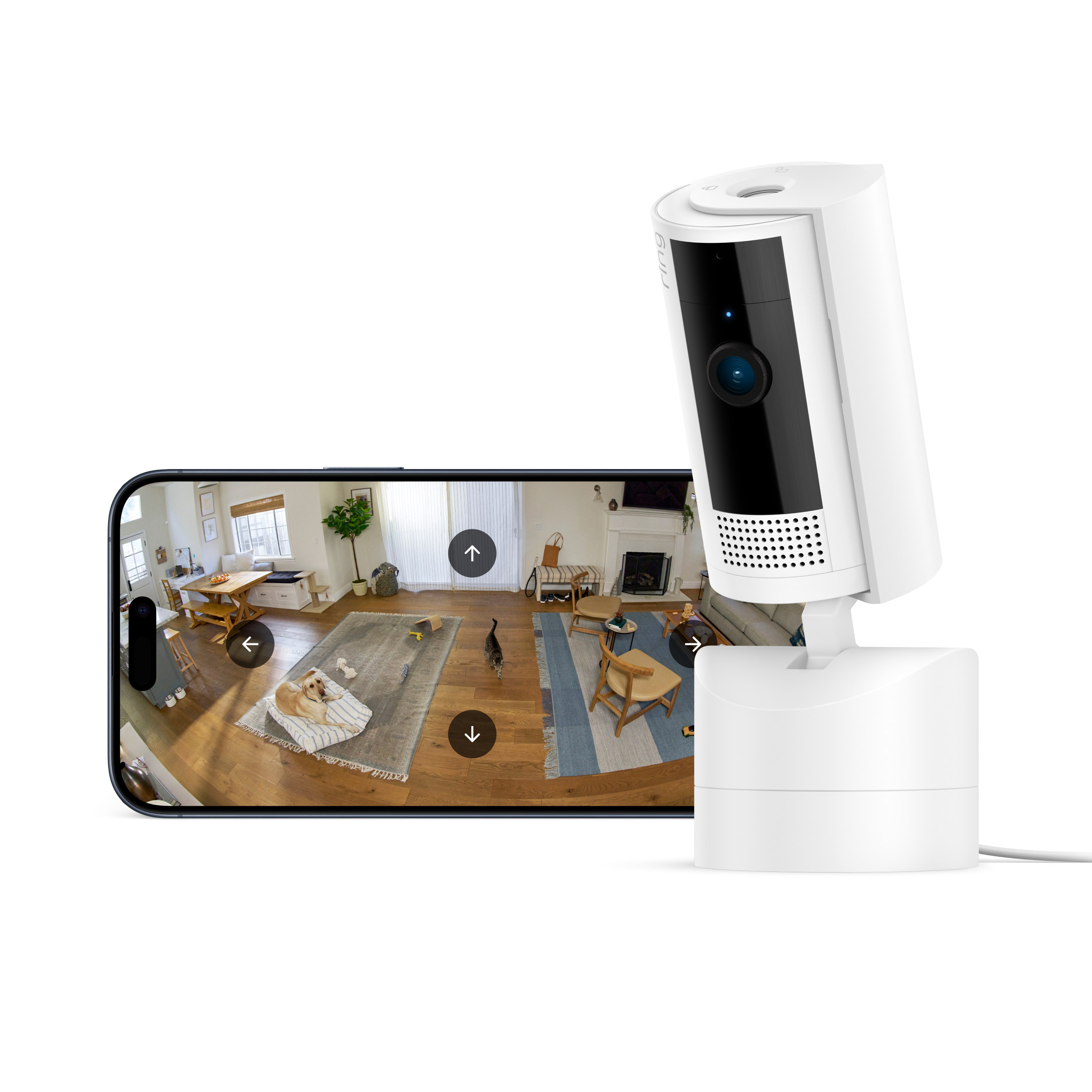 Ring Pan-Tilt Indoor Cam - Hvid Smart Home B0CG2TB6H9