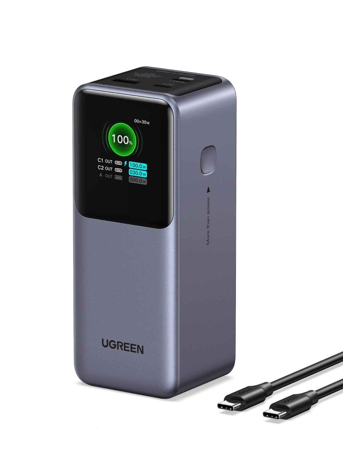 UGREEN 130w Fast Charging Power Bank - 20000 mAh Powerbank Grå 35524B