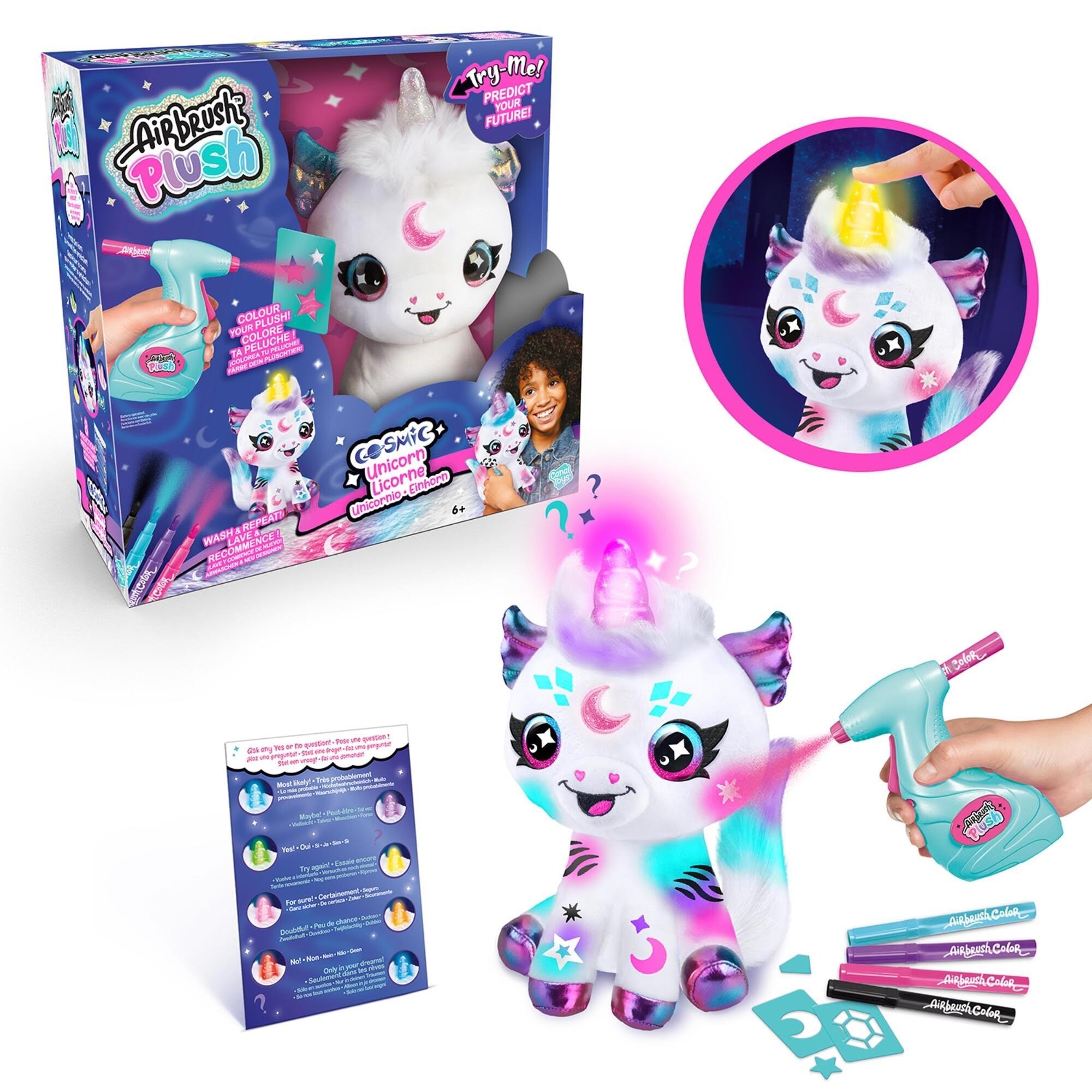 Airbrush Plush Cosmic Unicorn 20 cm Kreativt Legetøj 102811