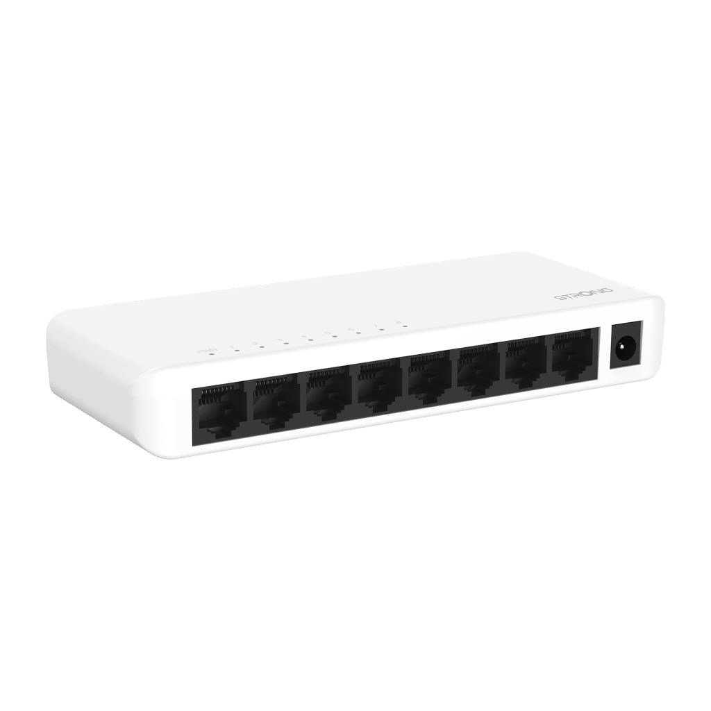 Strong SW8000P Switch - 8-port Gigabit - Plastic Switch