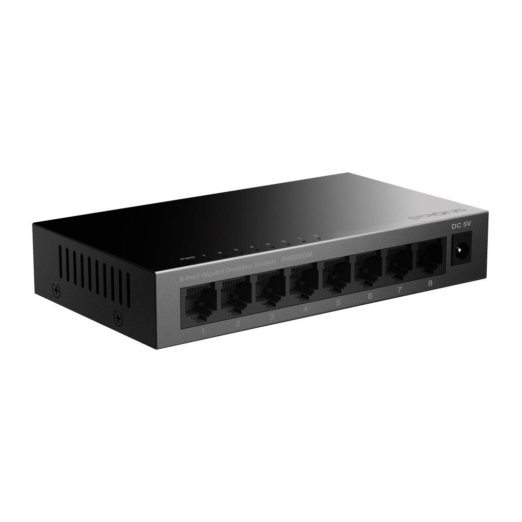 Strong SW8000M Switch - 8-port Gigabit - Metal Switch