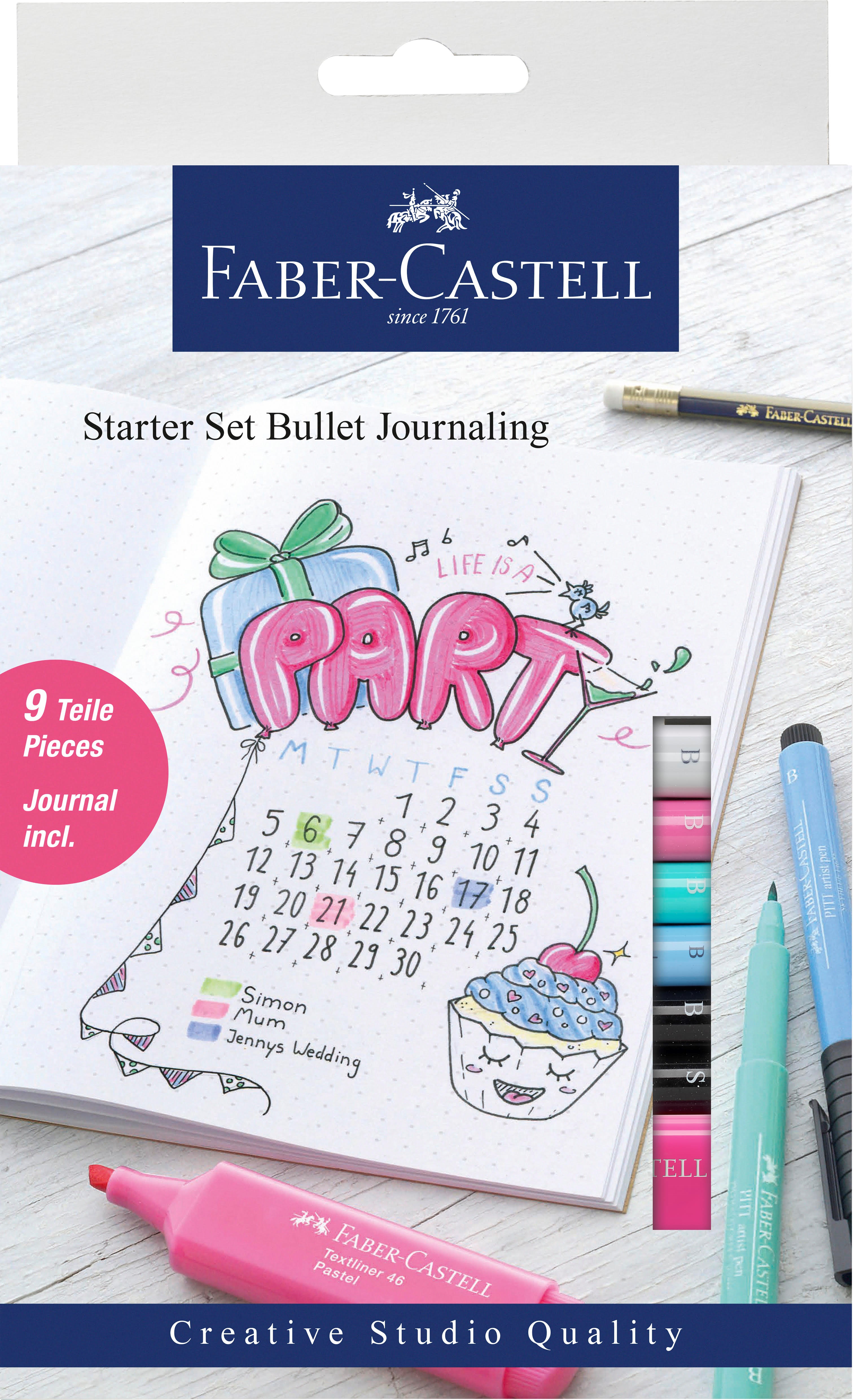 Faber-Castell Starter sæt Bullet Journaling 9 produkte Tegneværktøj 267125