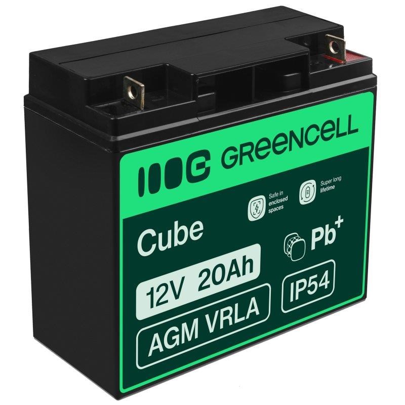 Green Cell AGM10 AGM 12V/20Ah Gel Deep Cycle Ups