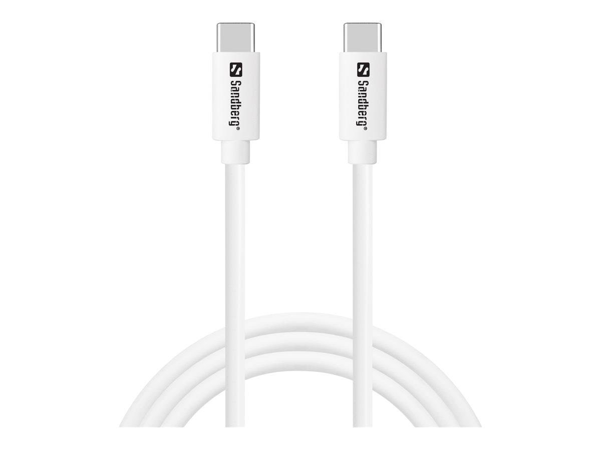 Sandberg USB-C Charge Cable - 1m Usb Kabel Hvid 136-52