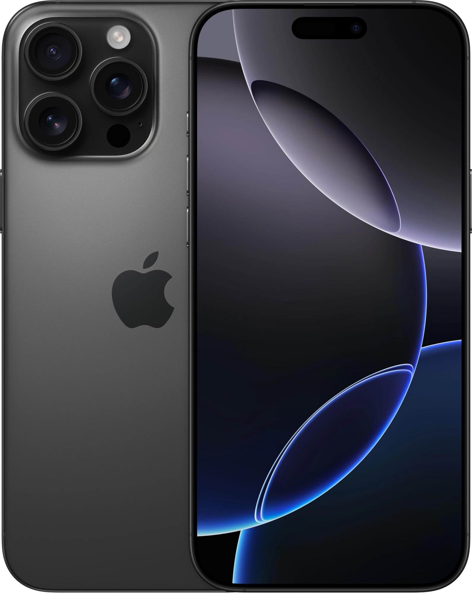 Apple iPhone 16 Pro Max 512GB - Black Titanium Mobiltelefon Sort MYX03QN/A