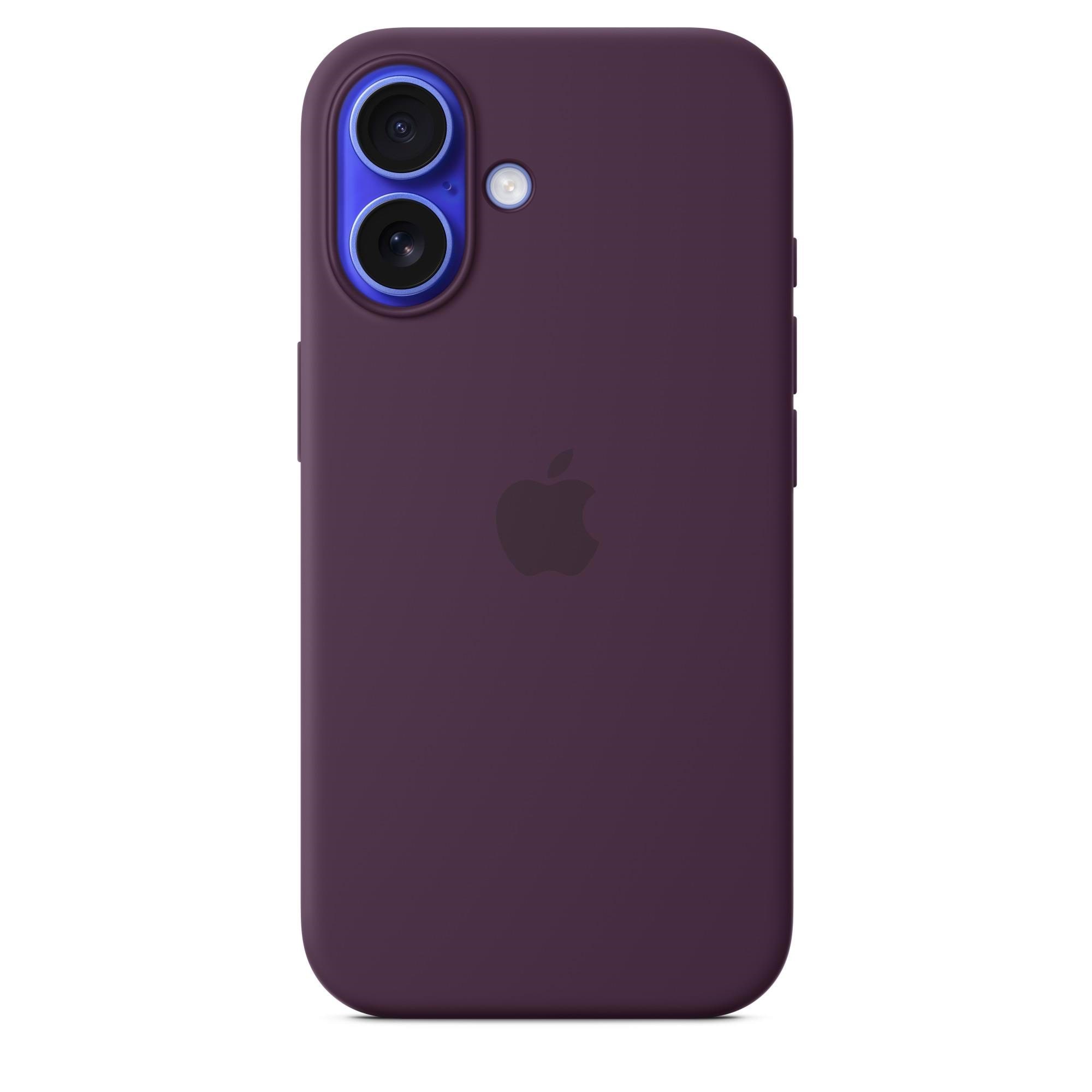 Apple iPhone16 Silicone Case with MagSafe - Plum Mobilcover MYY43ZM/A