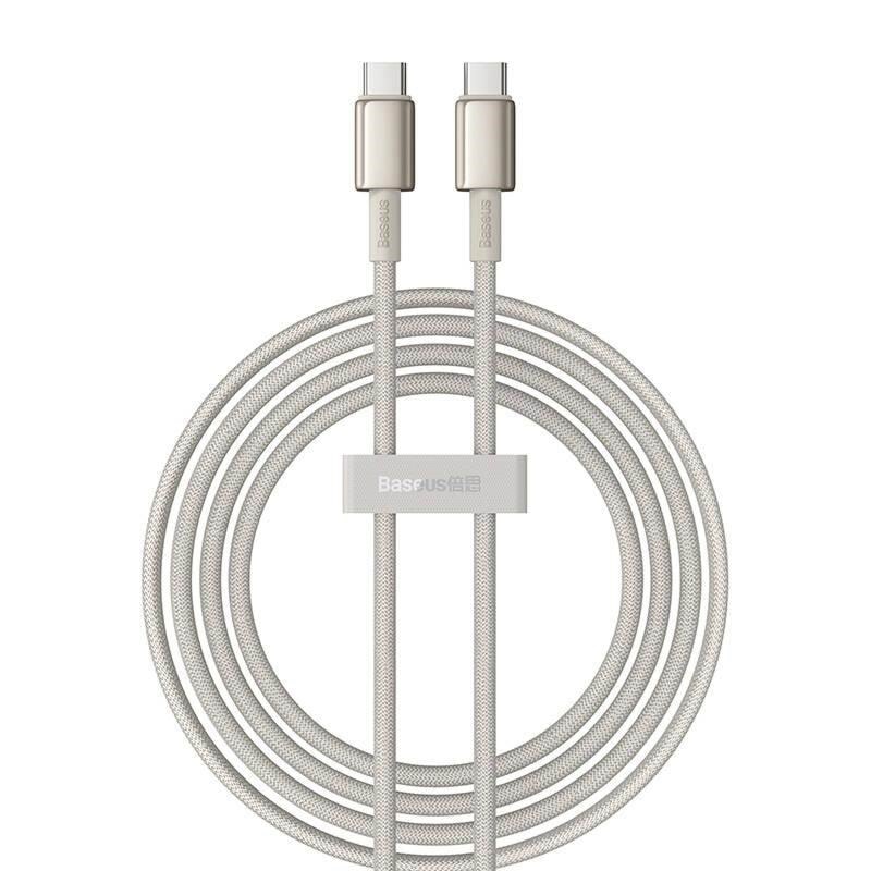Baseus USB-C to USB-C Tungsten Gold cable 100W 2m (gold) Usb Kabel Guld P10319800G21-01
