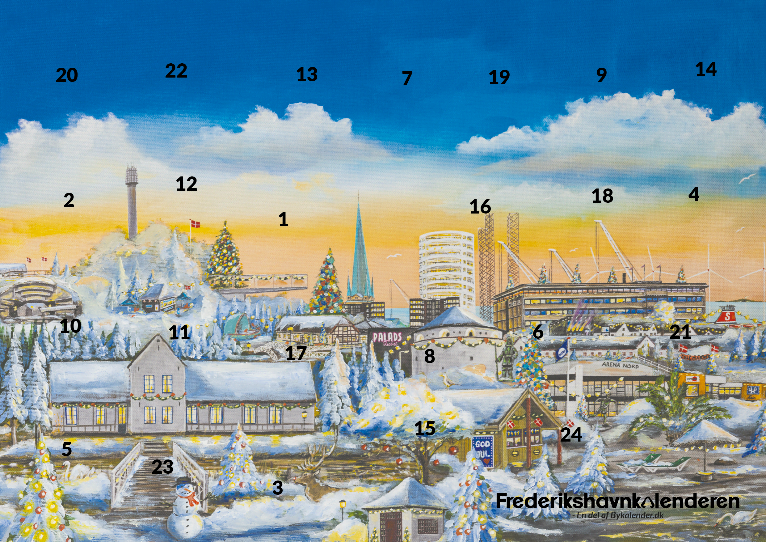 Bykalender Frederikshavnkalenderen Julekalender 5745000928316