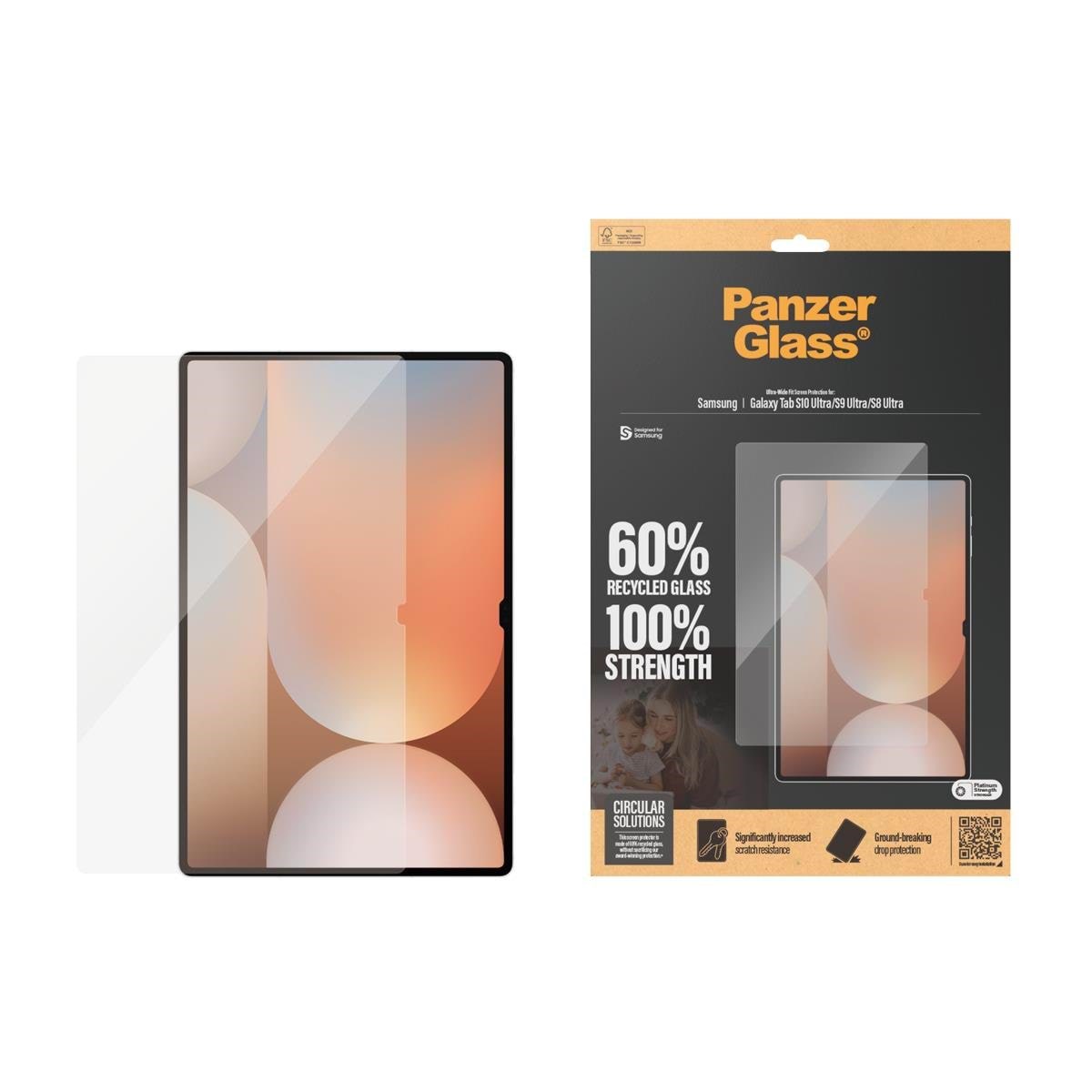PanzerGlass Screen Protector Samsung Galaxy Tab S8 Ultra/S9 Ultra/S10 Ultra Tablet Tilbehør PANZER7380