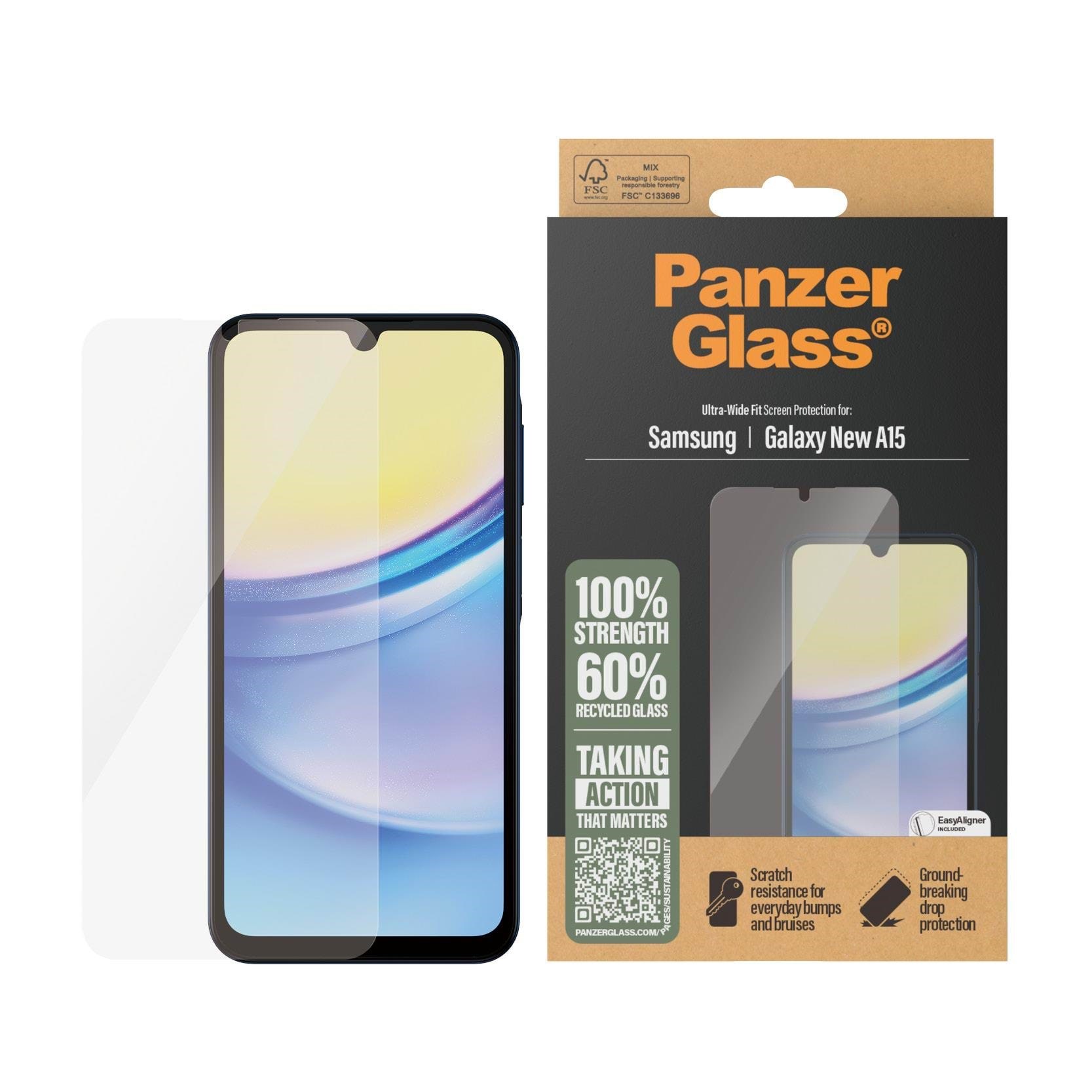 PanzerGlass Screen Protector Samsung Galaxy A16 | Ultra-Wide Fit Beskyttelsesglas PANZER3807