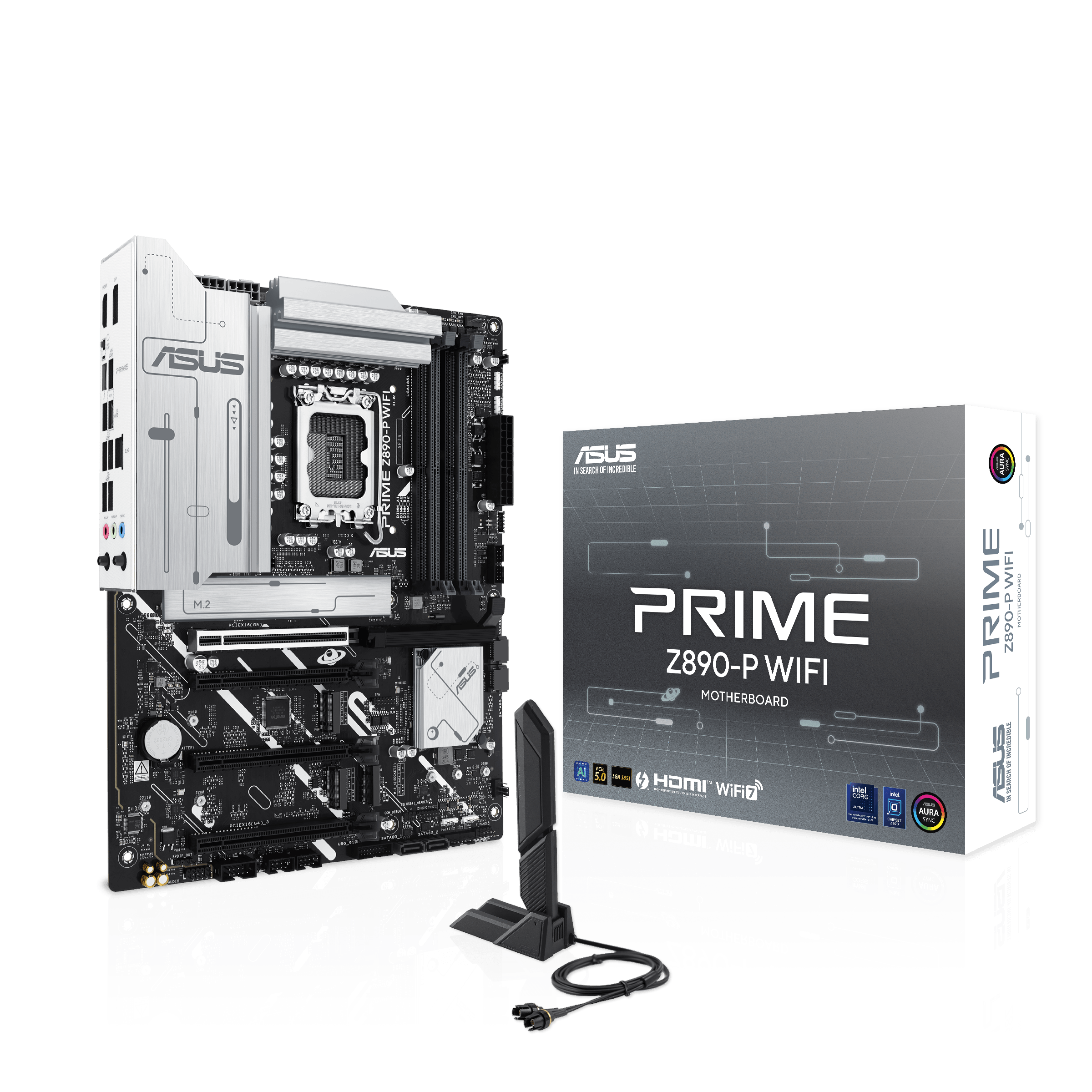 ASUS PRIME Z890-P WIFI Bundkort - Intel Z890 - Intel LGA1851 - DDR5 RAM - ATX Bundkort 90MB1I70-M0EAY0