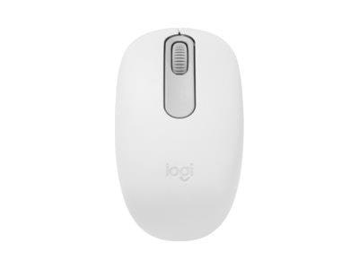 Logitech M196 (Off White) - Mus - Optisk - 3 knapper - Hvid Mus 910-007460