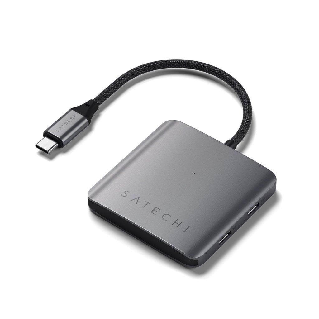 Satechi 4-Port USB-C Hub with PD USB hub - 4 ports - Sølv Usb Hub ST-H4CPDM