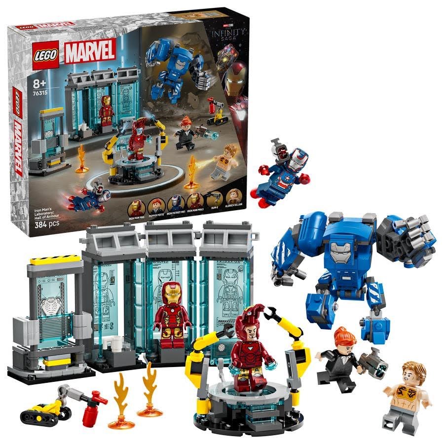 LEGO Super Heroes 76315 Iron Mans laboratorium: Dragtgalleriet