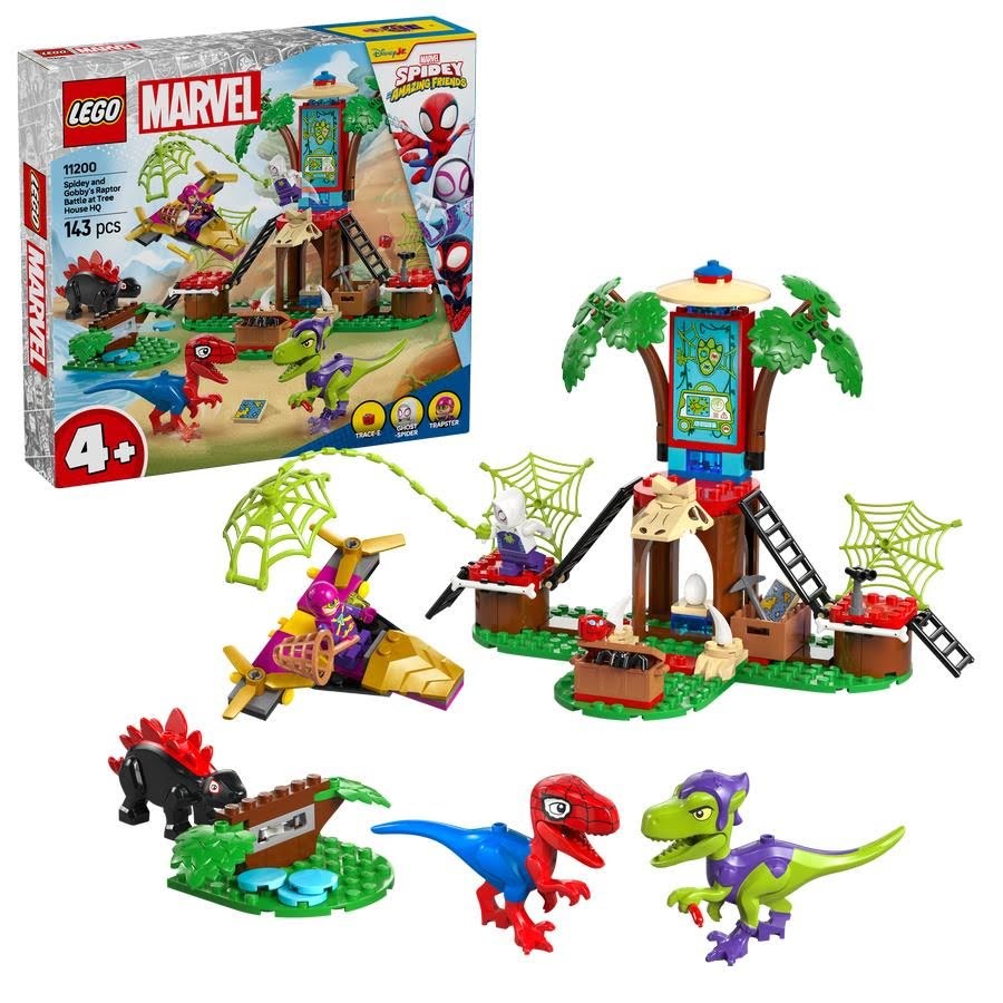 LEGO Spidey 11200 Spidey og Gobbys raptorkamp ved hovedkvarteret legetøj 4+ år