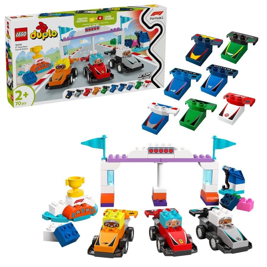 LEGO DUPLO 10445 F1 -teams med racerbiler og kørere