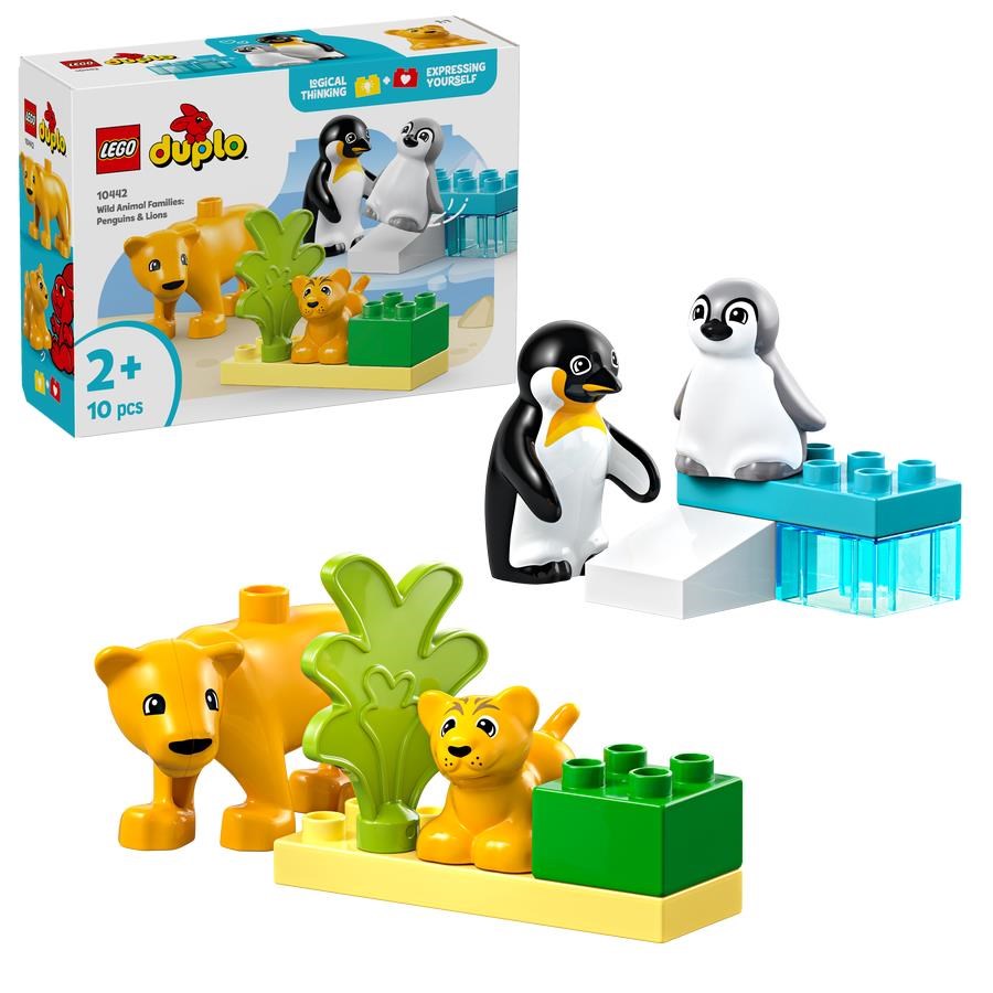 LEGO DUPLO 10442 Vilde dyrefamilier: pingviner og løver