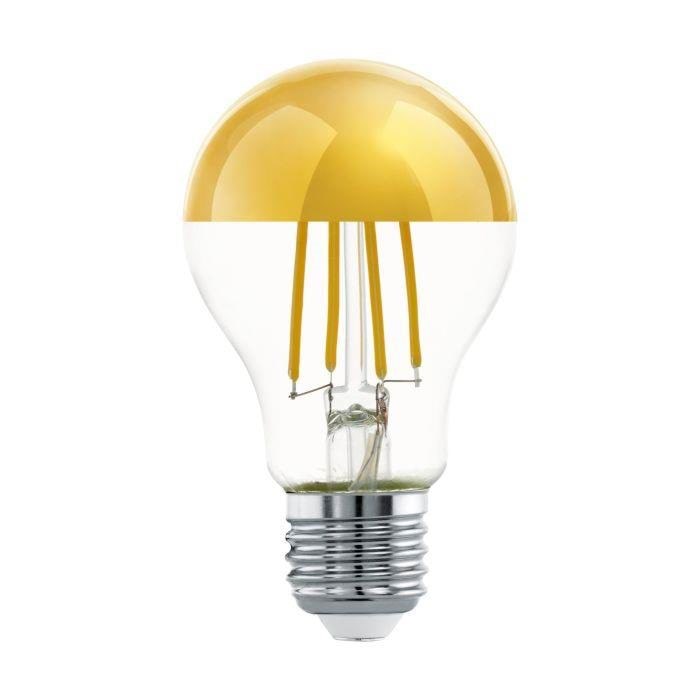 EGLO LED pære A60 Standard Topforsejlet 7,3W/827 806 lumen klar/guld E27
