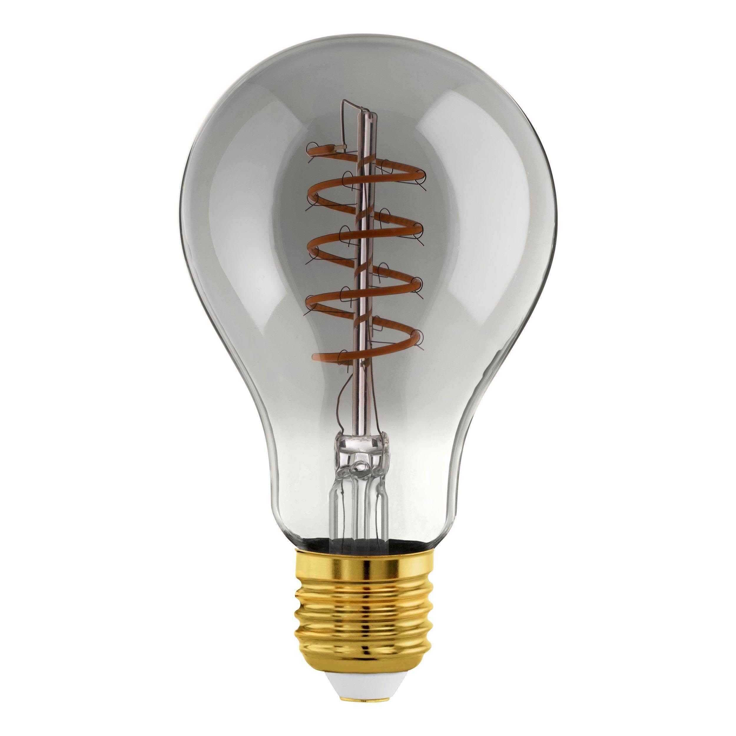 EGLO CONNECT.Z E27 A60 spiral røgfarvet SMART pære M/VARM HVID LYS Smart Home 110284