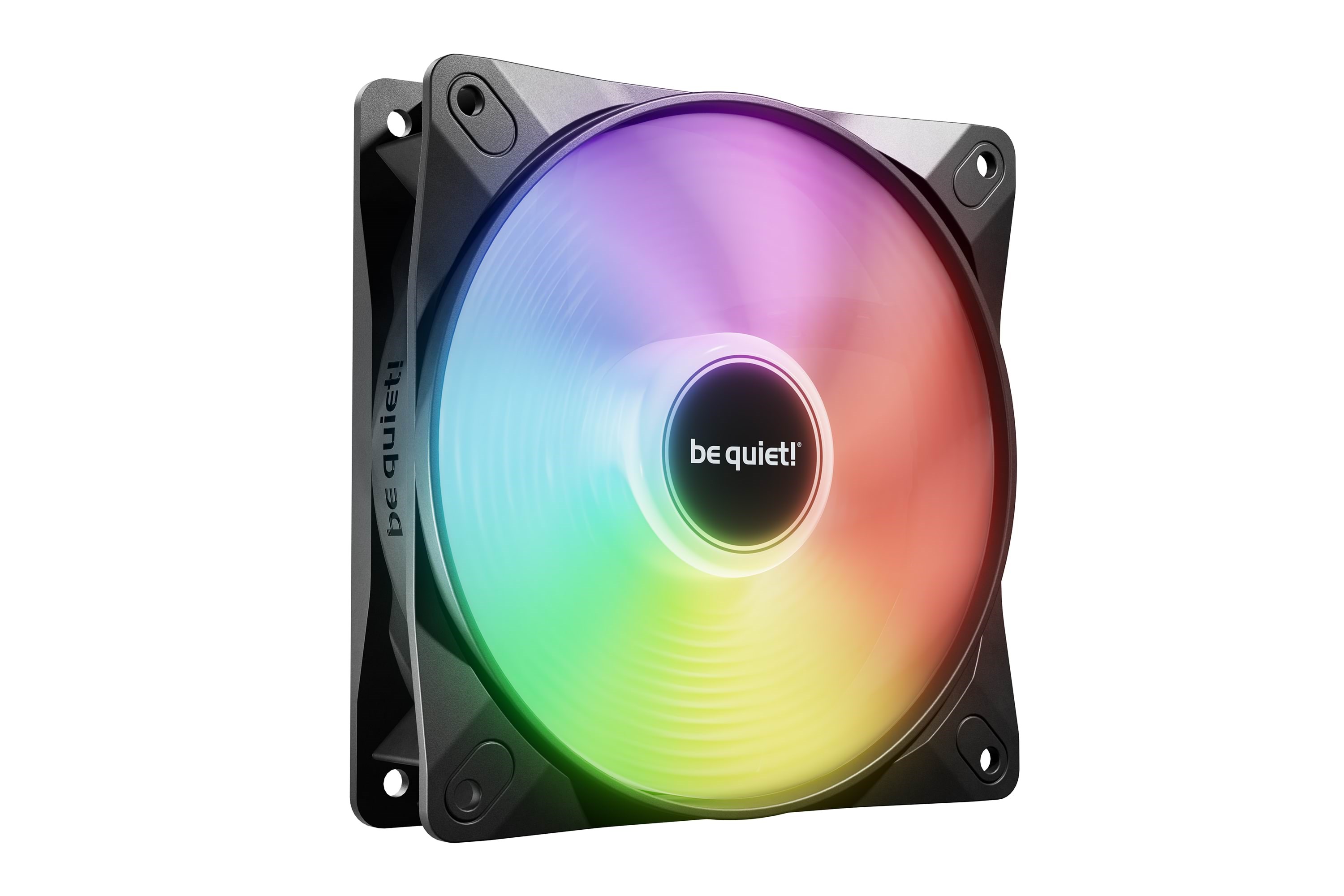 be quiet! LIGHT WINGS LX 120mm PWM - Kabinet køler - 120mm - Sort med RGB LED lys - 25 dBA Kabinetkøler BL120