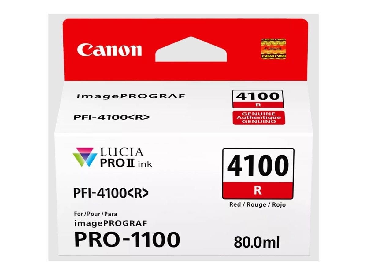 Canon PFI-4100 / 6785C001 Red Printerpatron Og Toner Rød
