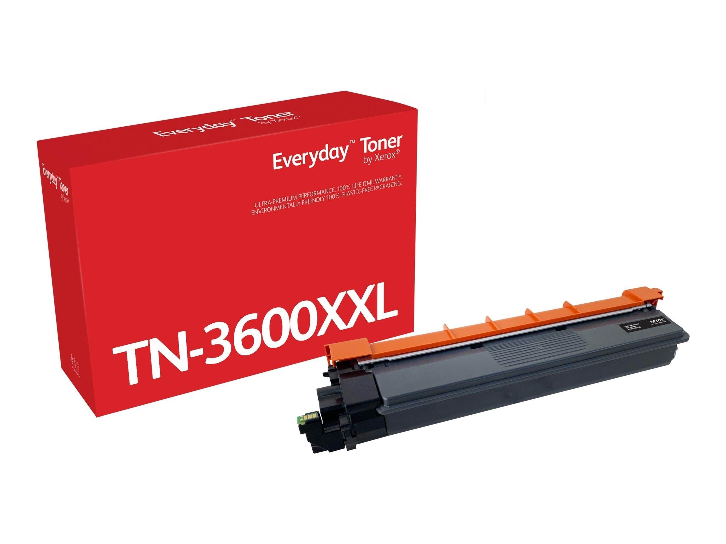 Xerox Everyday - black - compatible - toner cartridge (alternative for: Brother TN-3600XXL) - return programme Printerpatron Og Toner Sort 006R04868