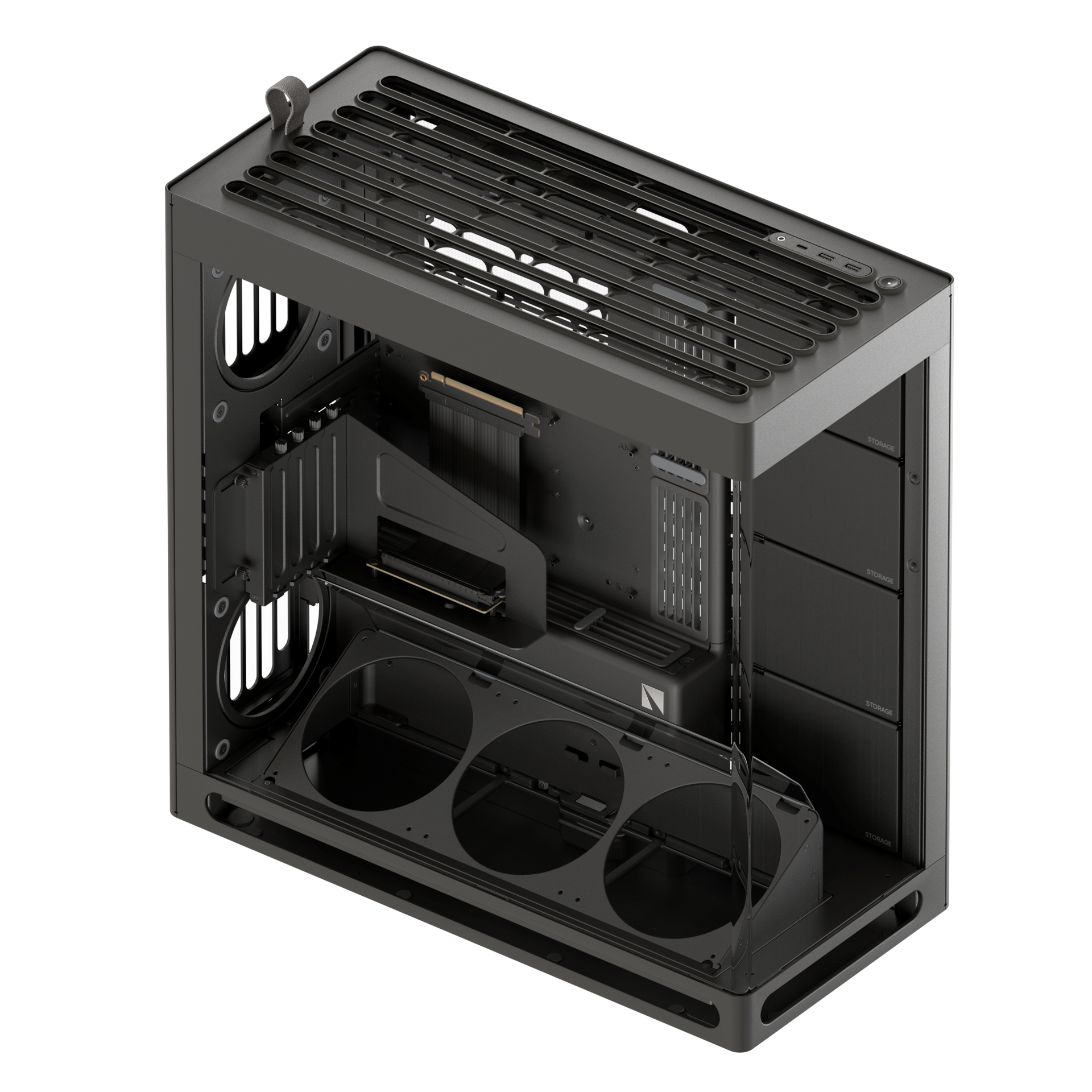 Havn HS 420 VGPU Black - Kabinet - Miditower - Sort Kabinet HVN-CA-HS420-08