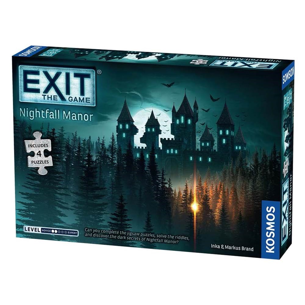Kosmos EXIT + Puzzle: Nightfall Manor (EN) Brætspil KOS1662