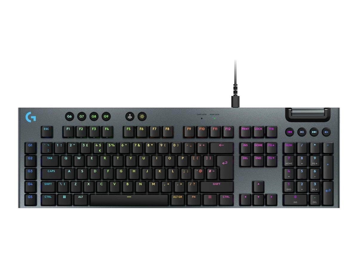 Logitech G915 X Wired - Tactile - 100% - Gaming Tastatur - Engelsk - Sort