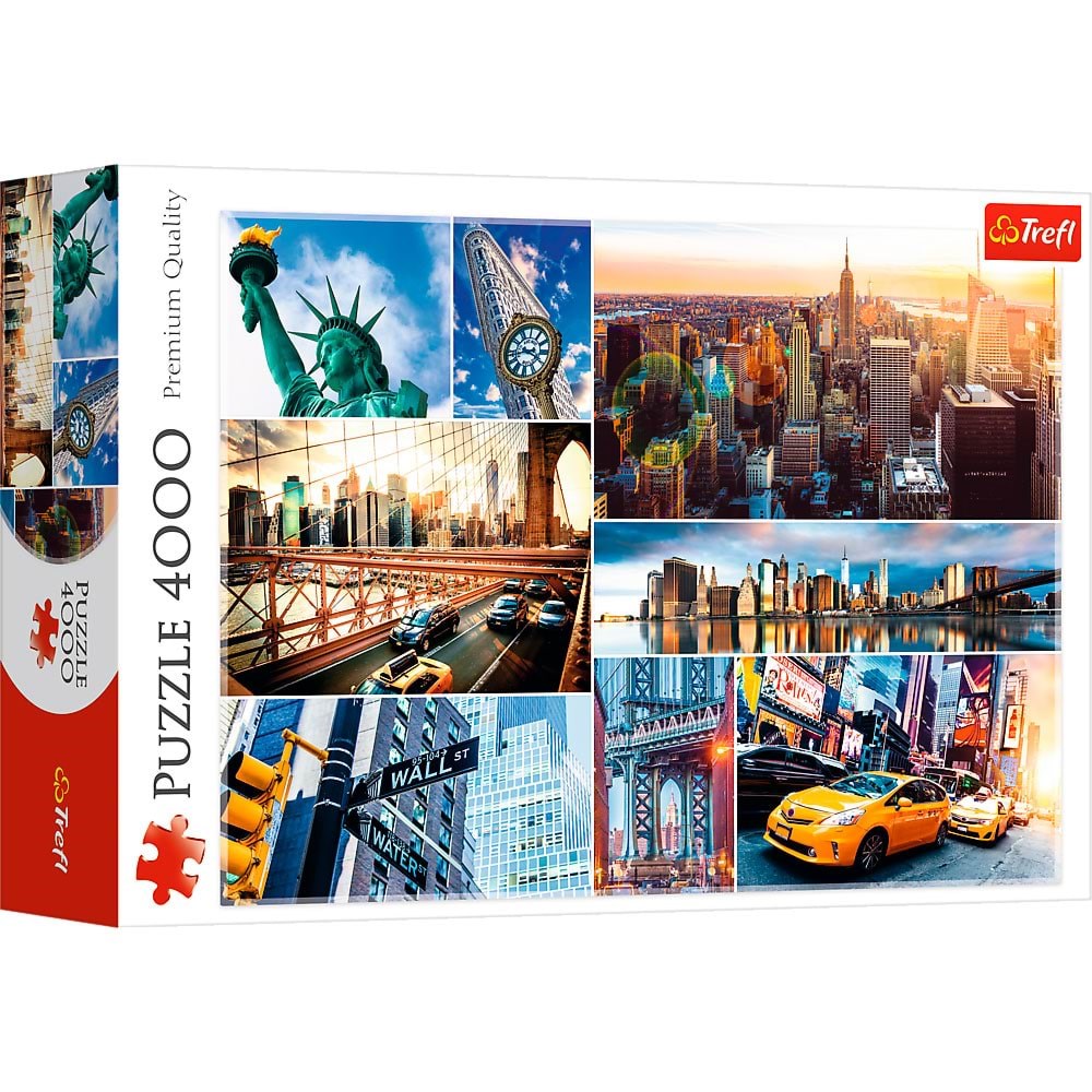 Trefl Puzzle - New York - collage (4000 pieces) 2D Puslespil