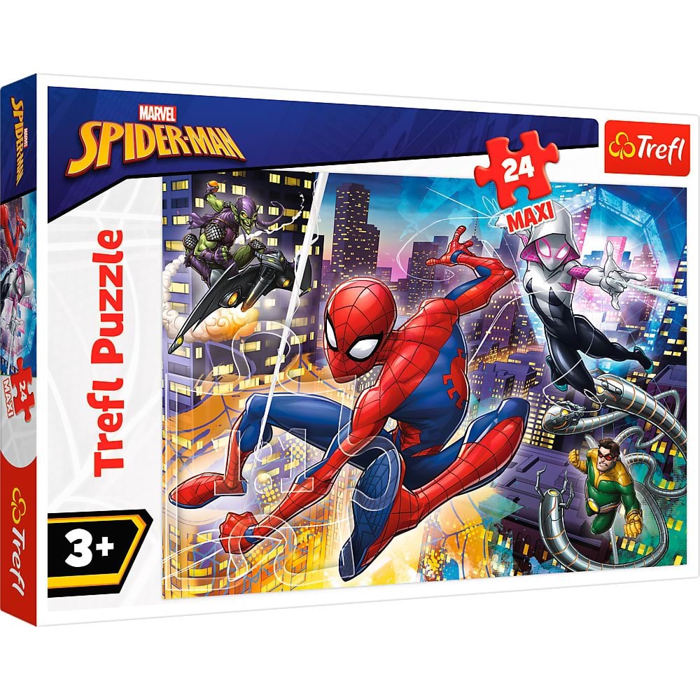 Trefl Puzzle - Spider-man - Fearless Spider-Man (24 Maxi pieces) 2D Puslespil Puslespil TFL14289