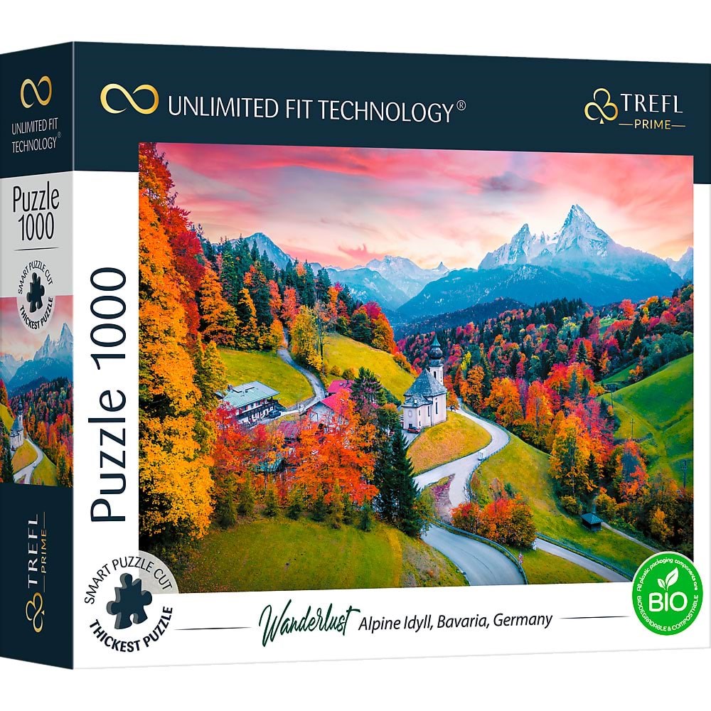 Trefl Puzzle - Unlimited Fit - At the Foot of Alps Bavaria Germany (1000 pieces) 2D Puslespil Puslespil TFL10703