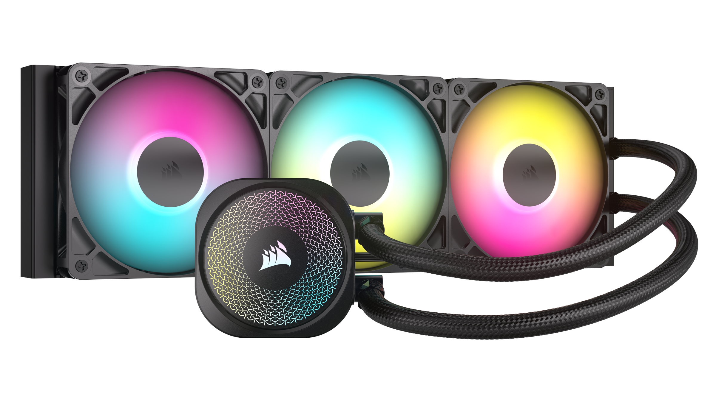 Corsair NAUTILUS 360 ARGB Black - CPU Vandkøling - Max 36 dBA Cpu Køler Sort med RGB lys CW-9060093-WW