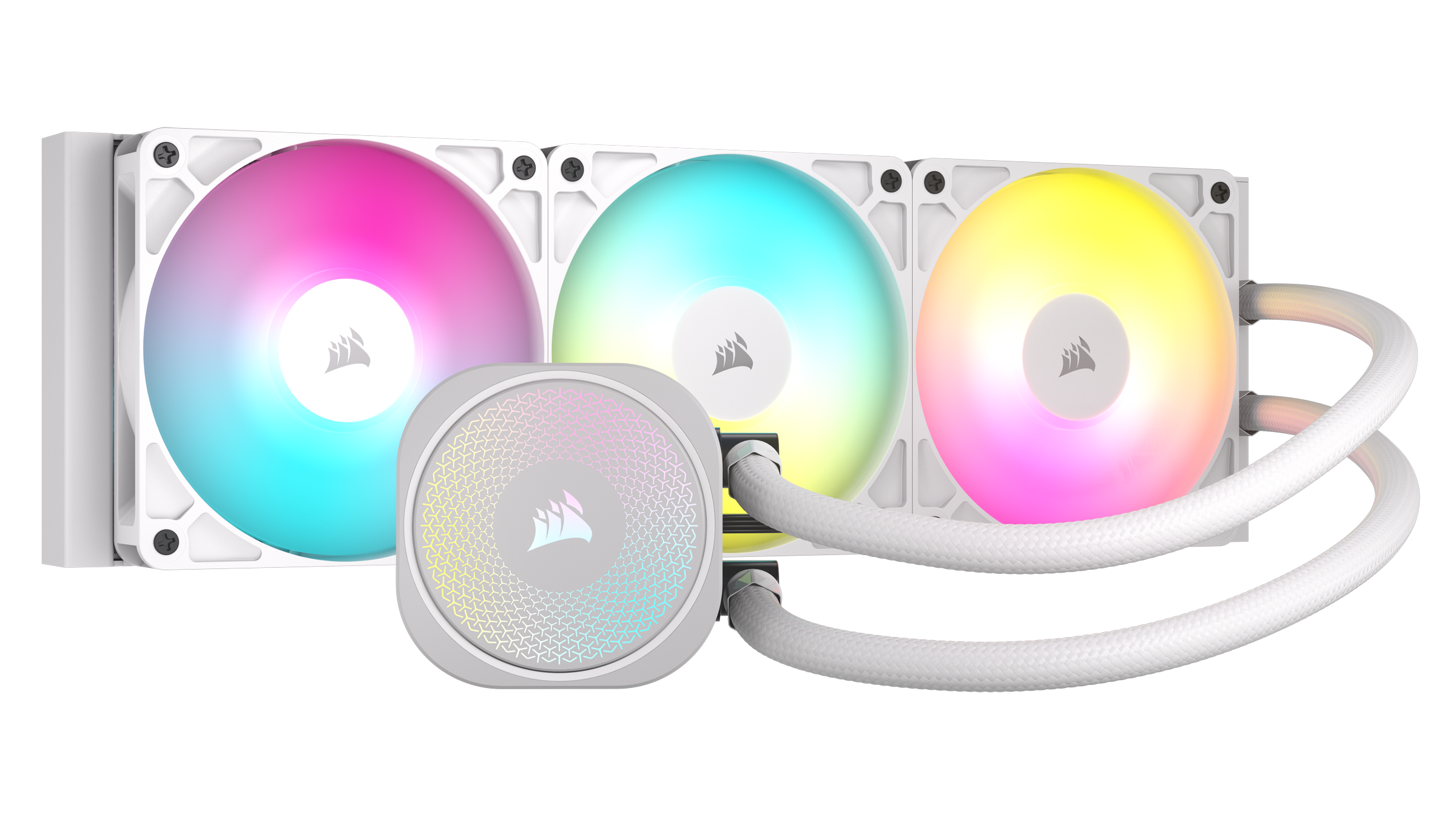 Corsair NAUTILUS 360 ARGB White - CPU Vandkøling - Max 36 dBA Cpu Køler Sort med RGB lys CW-9060095-WW