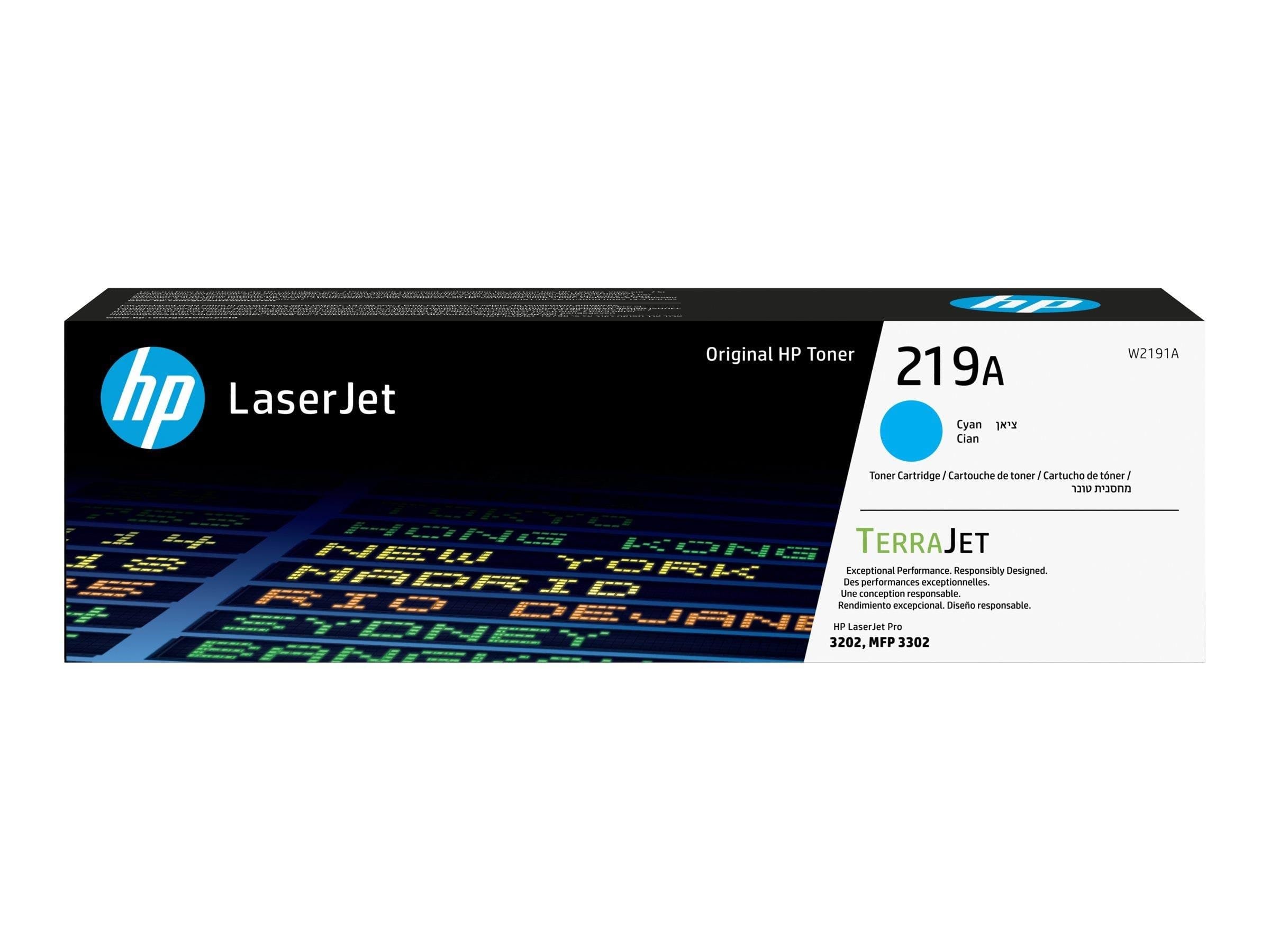 HP 219A / W2191A Cyan Toner Printerpatron Og Toner