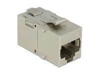 DeLOCK Keystone Module RJ45 jack > RJ45 jack Cat.6A Metal Netværkstilbehør 86406