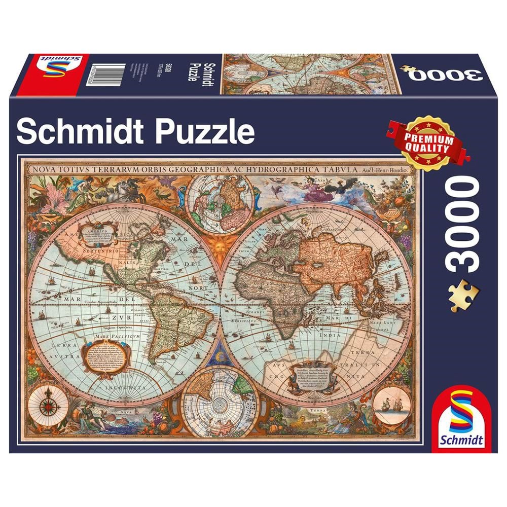 Schmidt Puzzle - Ancient World Map (3000 pieces) 2D Puslespil