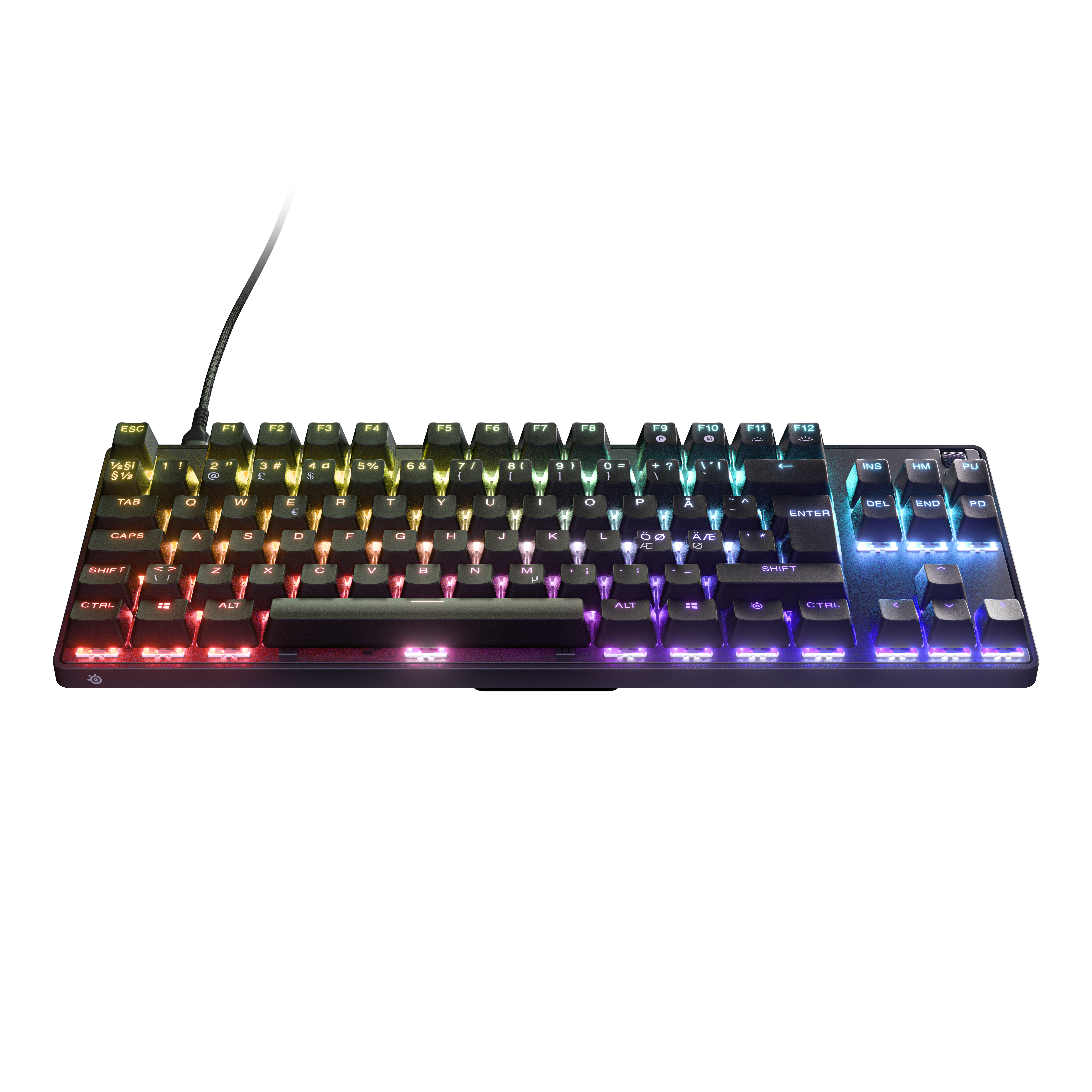SteelSeries Apex 9 TKL - Gaming Tastatur - Uden Numpad - Nordisk - Sort