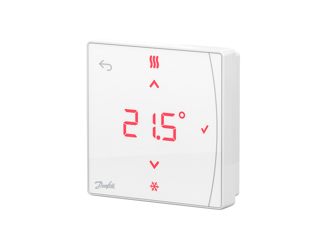 Danfoss Icon2 RT trådløs rumtermostat m/display t/montering Gulvvarme 088U2121