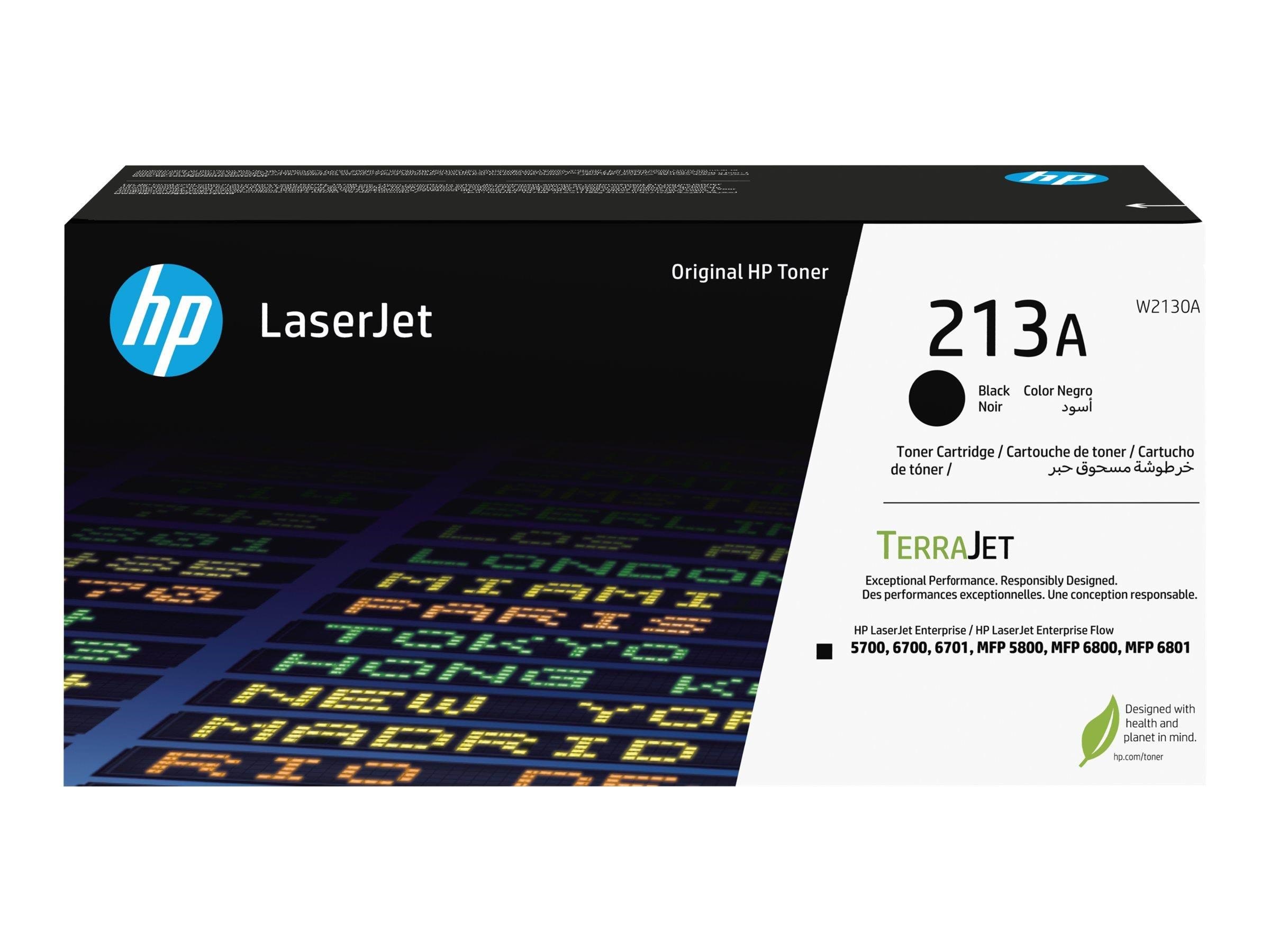 HP 213A / W2130A Black Toner Printerpatron Og Toner Sort