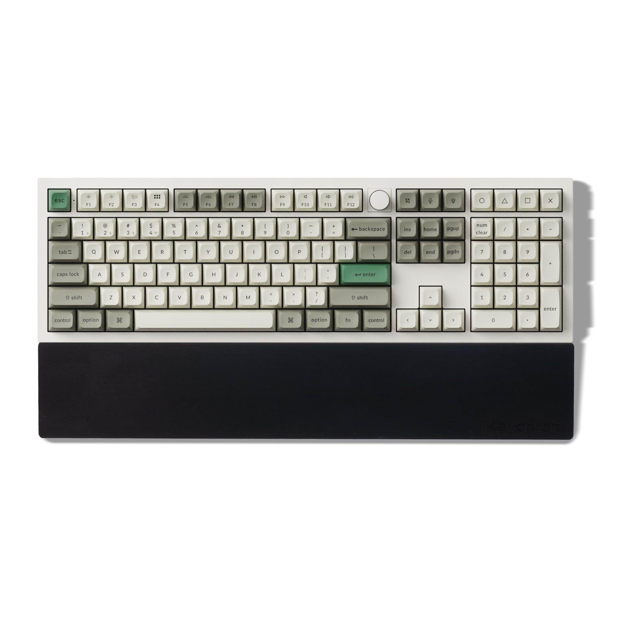 Keychron Silicone Palmrest for K10 Pro / Q6 series / V6 series - Håndledsstøtte - Sort Tastatur PR52