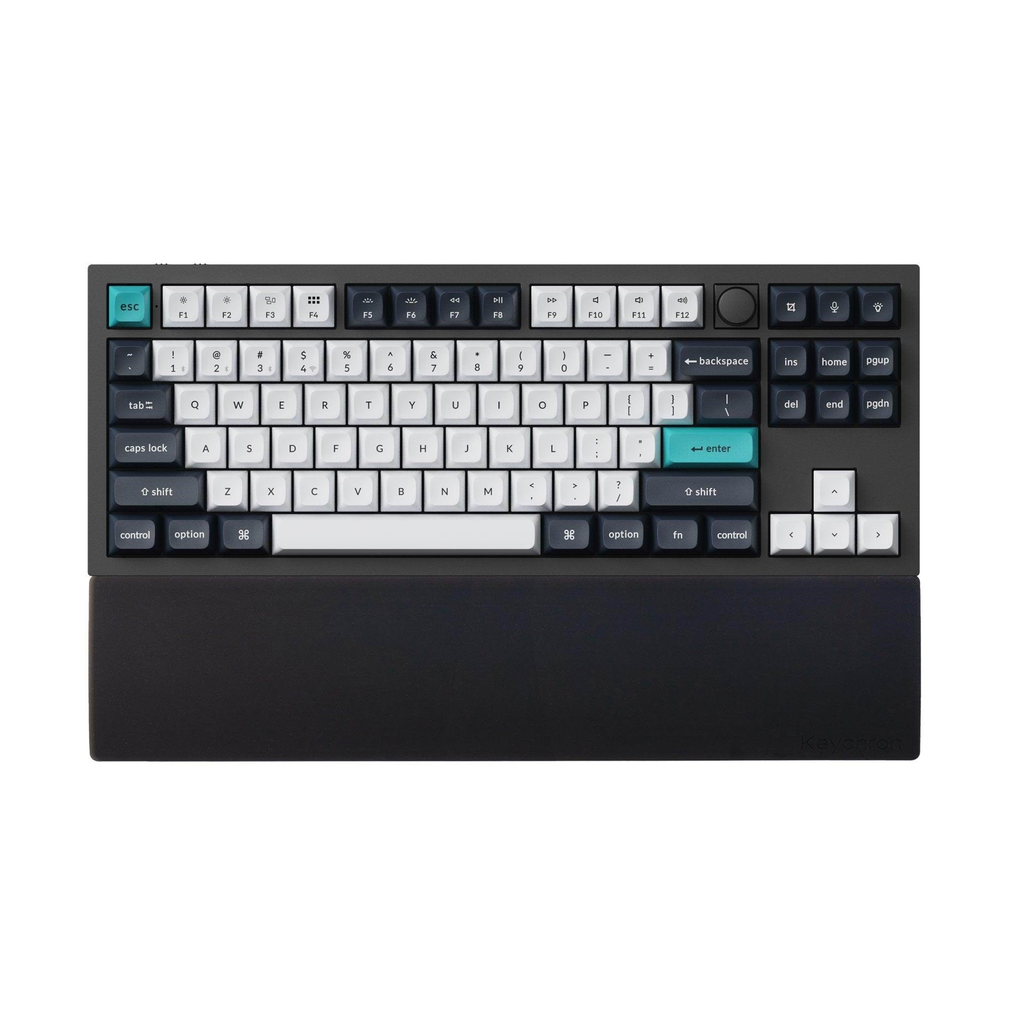 Keychron Silicone Palmrest for Q3 series / V3 series - Håndledsstøtte - Sort
