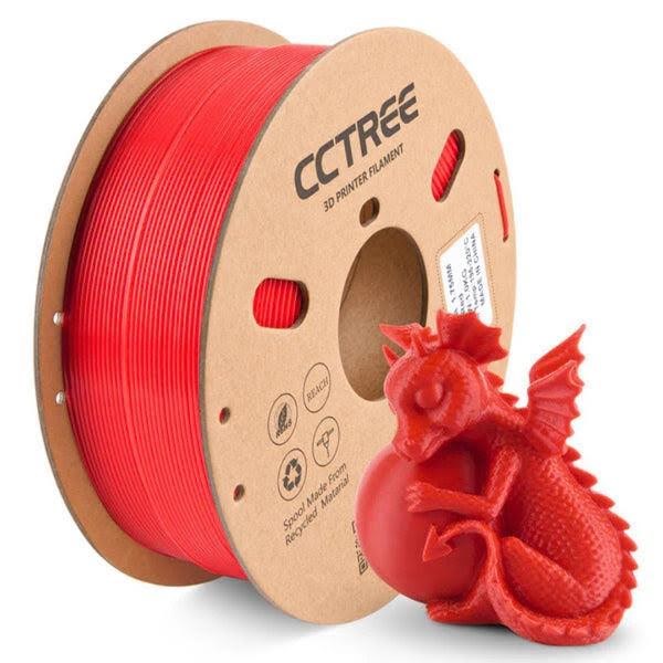 CCTree PLA Basic 1.75 mm 1 Kg - Red 3d Filament Rød ACBPLARD