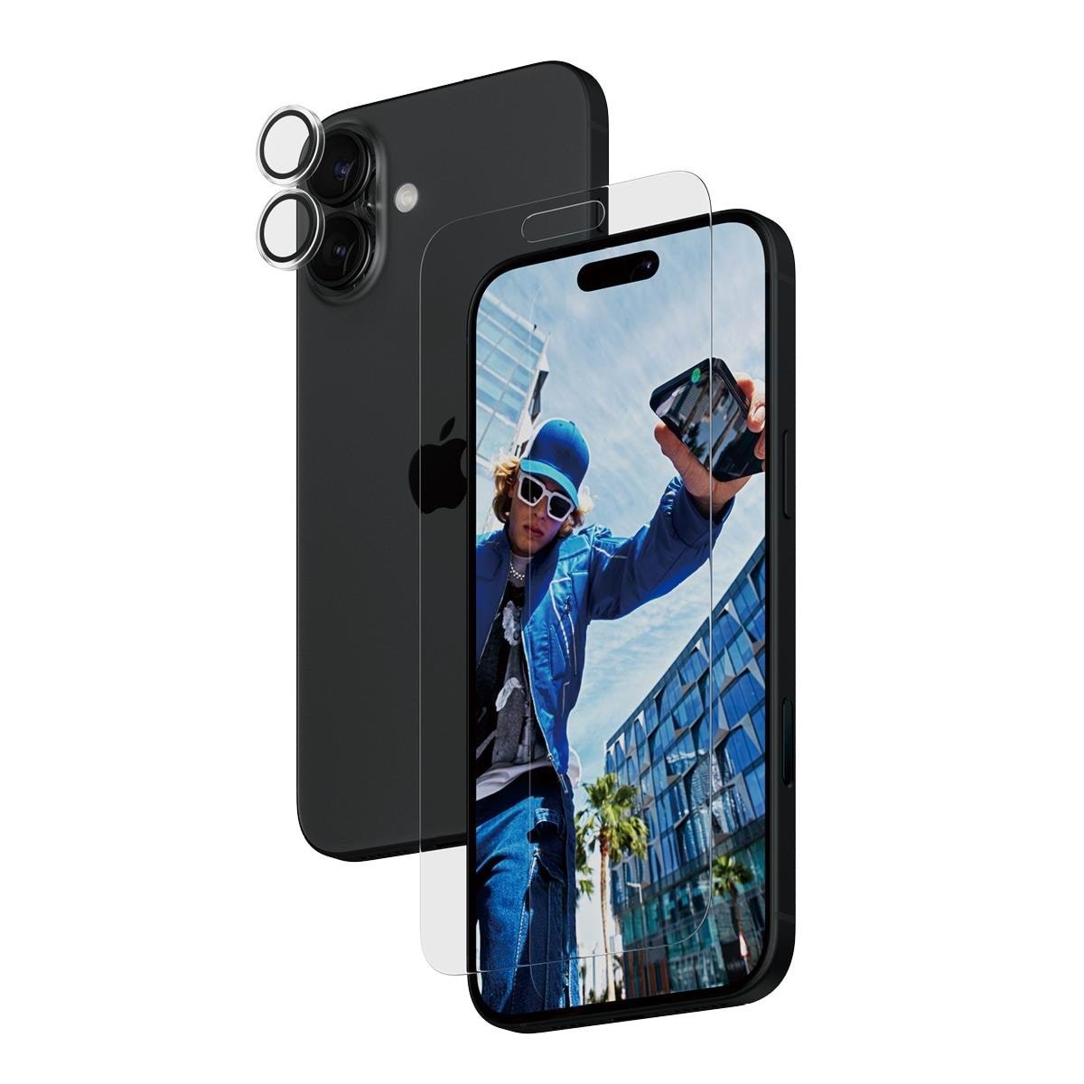 PanzerGlass 2-in-1 Bundle iPhone 16 Plus Beskyttelsesglas PANZERB2875+1285