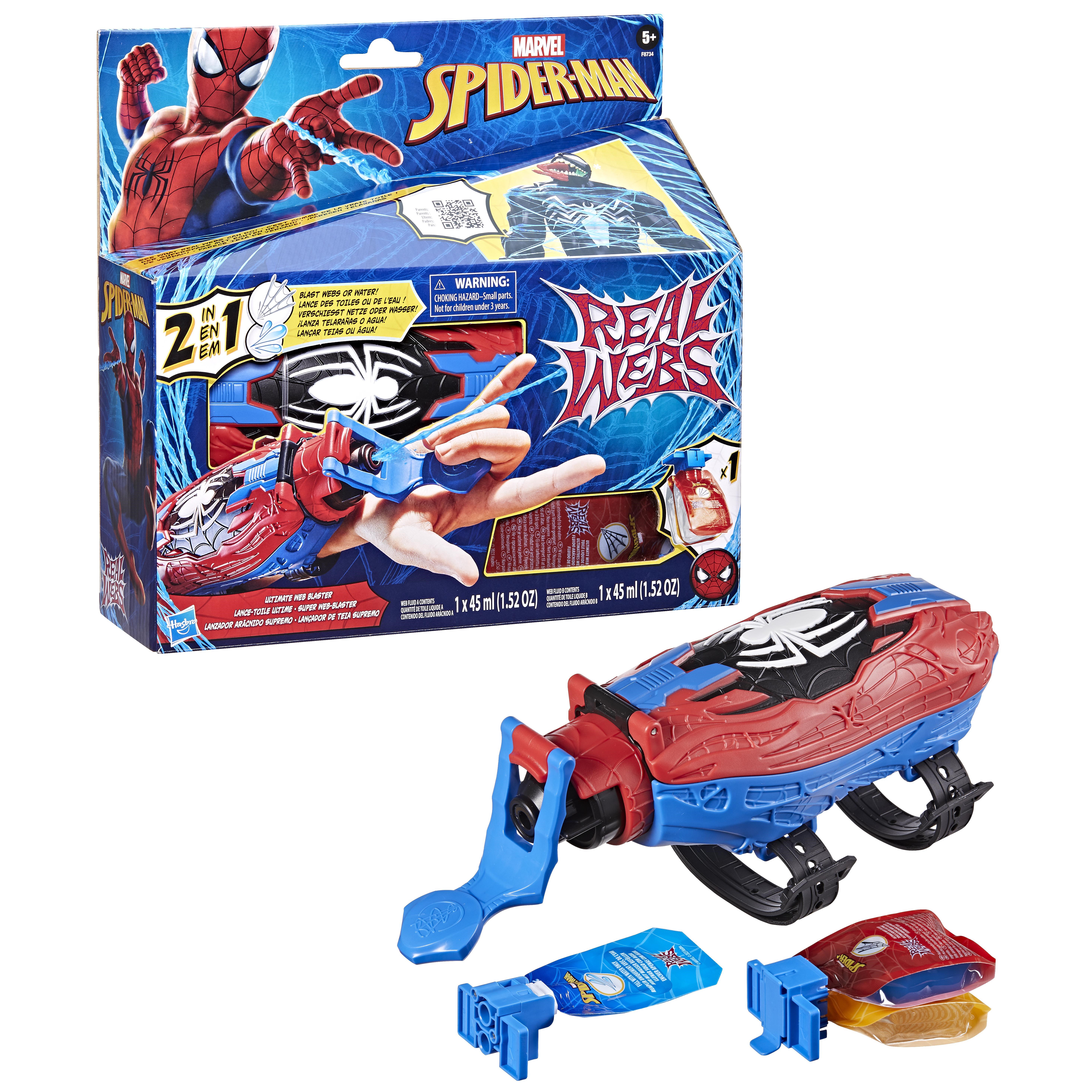 Marvel Spider-Man Real Webs Ultimate Web Blaster Legetøj F87345L00