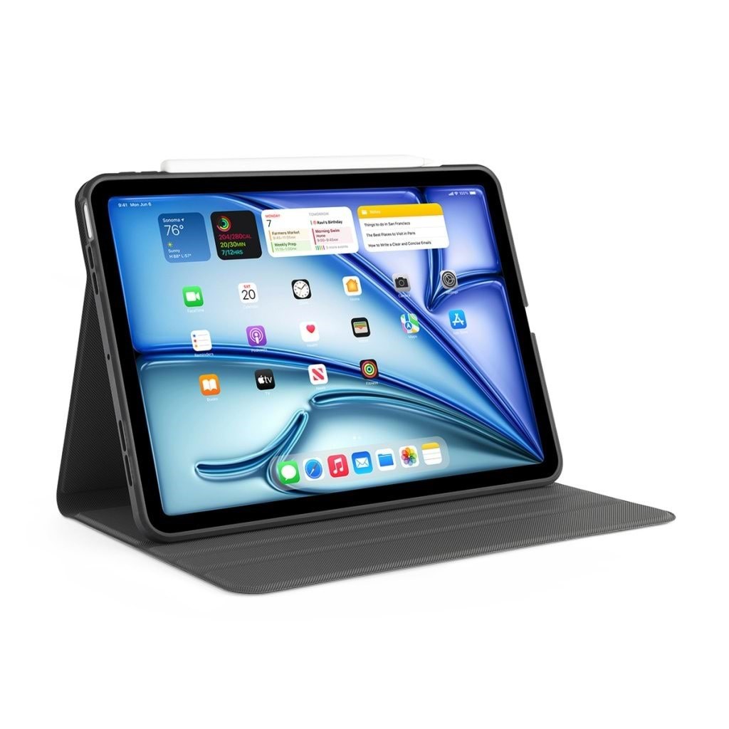 Pipetto Origami No5 Rotating Folio Case - black - iPad Air 13" 2024/2025/2026 Tablet Cover P059-49-AE